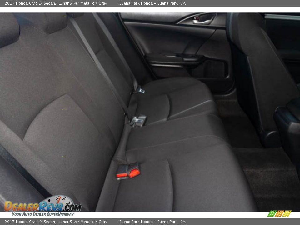 2017 Honda Civic LX Sedan Lunar Silver Metallic / Gray Photo #22