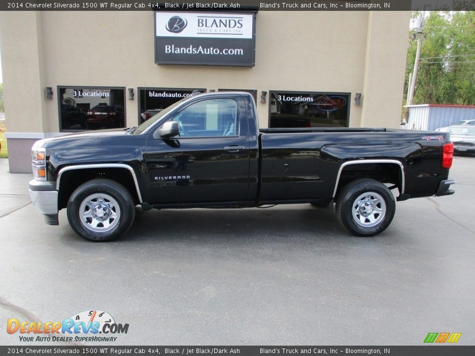 2014 Chevrolet Silverado 1500 WT Regular Cab 4x4 Black / Jet Black/Dark Ash Photo #1