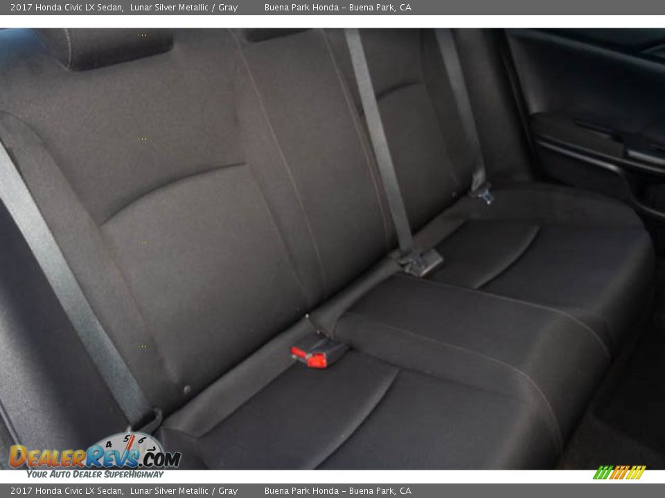 2017 Honda Civic LX Sedan Lunar Silver Metallic / Gray Photo #23