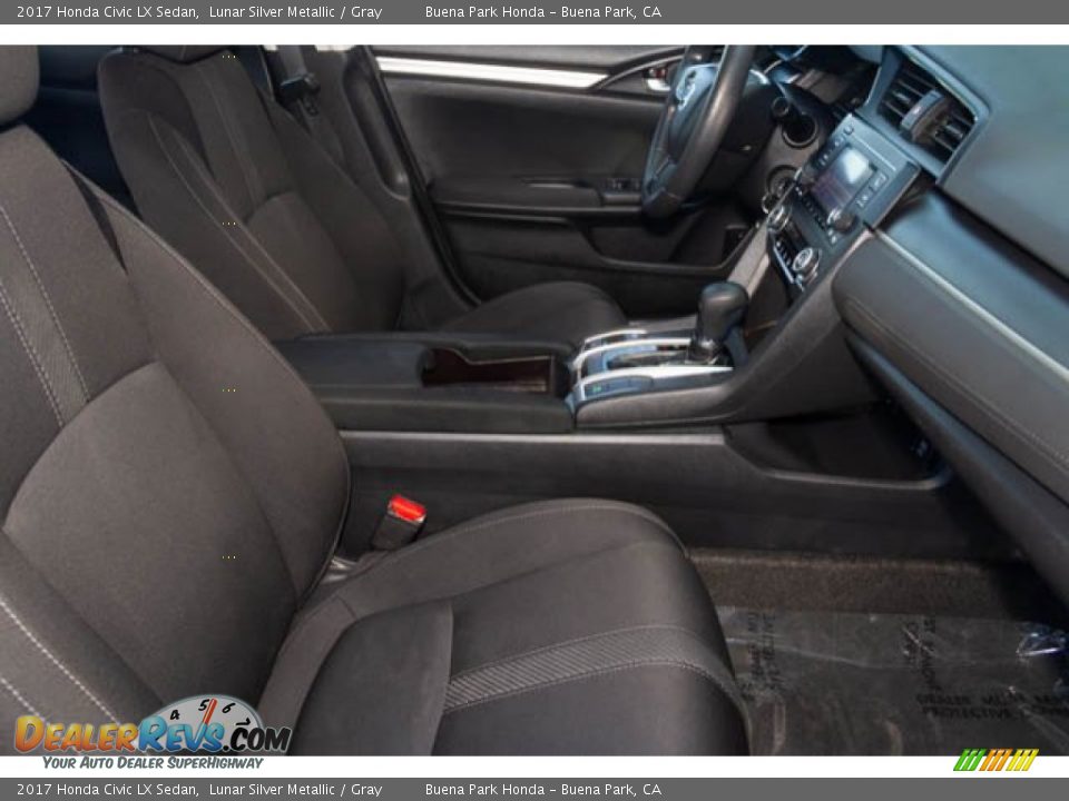2017 Honda Civic LX Sedan Lunar Silver Metallic / Gray Photo #24