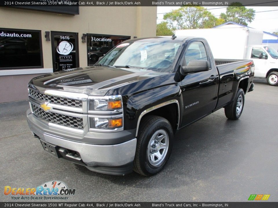 2014 Chevrolet Silverado 1500 WT Regular Cab 4x4 Black / Jet Black/Dark Ash Photo #2