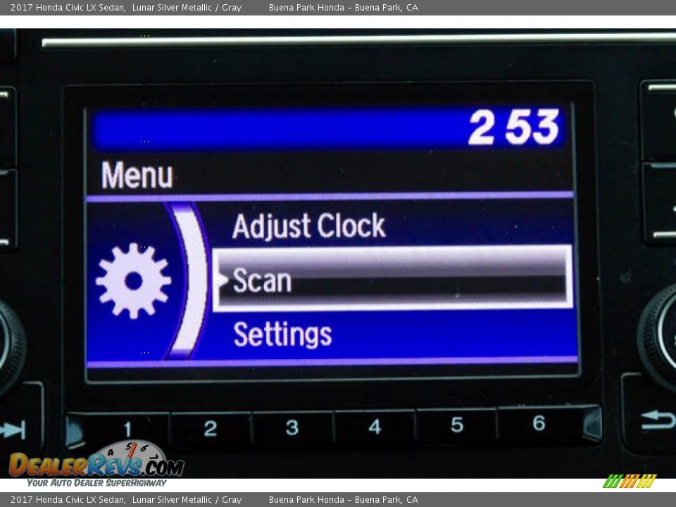 2017 Honda Civic LX Sedan Lunar Silver Metallic / Gray Photo #26