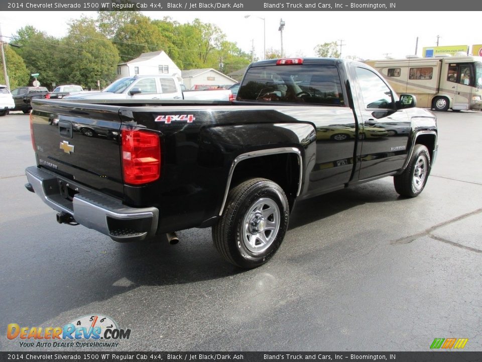 2014 Chevrolet Silverado 1500 WT Regular Cab 4x4 Black / Jet Black/Dark Ash Photo #4