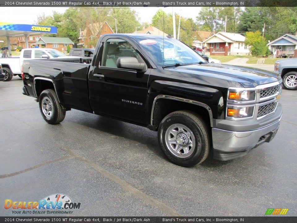2014 Chevrolet Silverado 1500 WT Regular Cab 4x4 Black / Jet Black/Dark Ash Photo #5