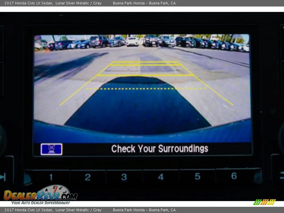 2017 Honda Civic LX Sedan Lunar Silver Metallic / Gray Photo #27