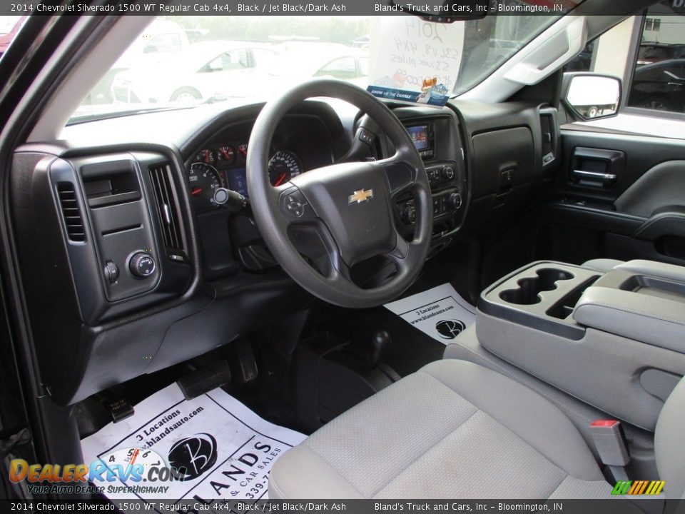 2014 Chevrolet Silverado 1500 WT Regular Cab 4x4 Black / Jet Black/Dark Ash Photo #6