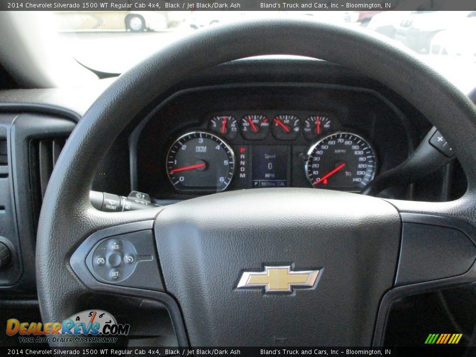 2014 Chevrolet Silverado 1500 WT Regular Cab 4x4 Black / Jet Black/Dark Ash Photo #11