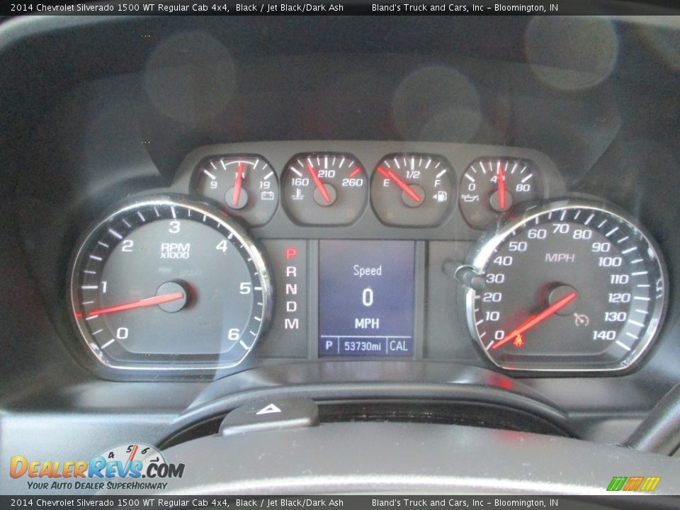2014 Chevrolet Silverado 1500 WT Regular Cab 4x4 Black / Jet Black/Dark Ash Photo #12