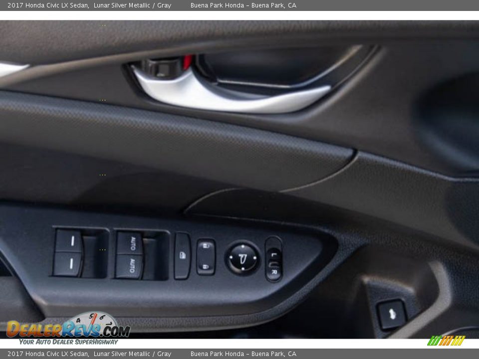 2017 Honda Civic LX Sedan Lunar Silver Metallic / Gray Photo #30