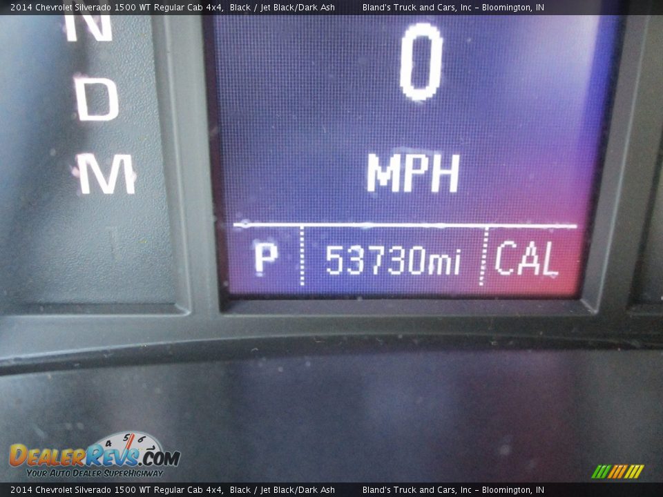 2014 Chevrolet Silverado 1500 WT Regular Cab 4x4 Black / Jet Black/Dark Ash Photo #13