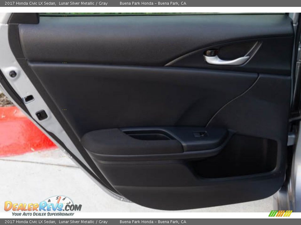 2017 Honda Civic LX Sedan Lunar Silver Metallic / Gray Photo #31