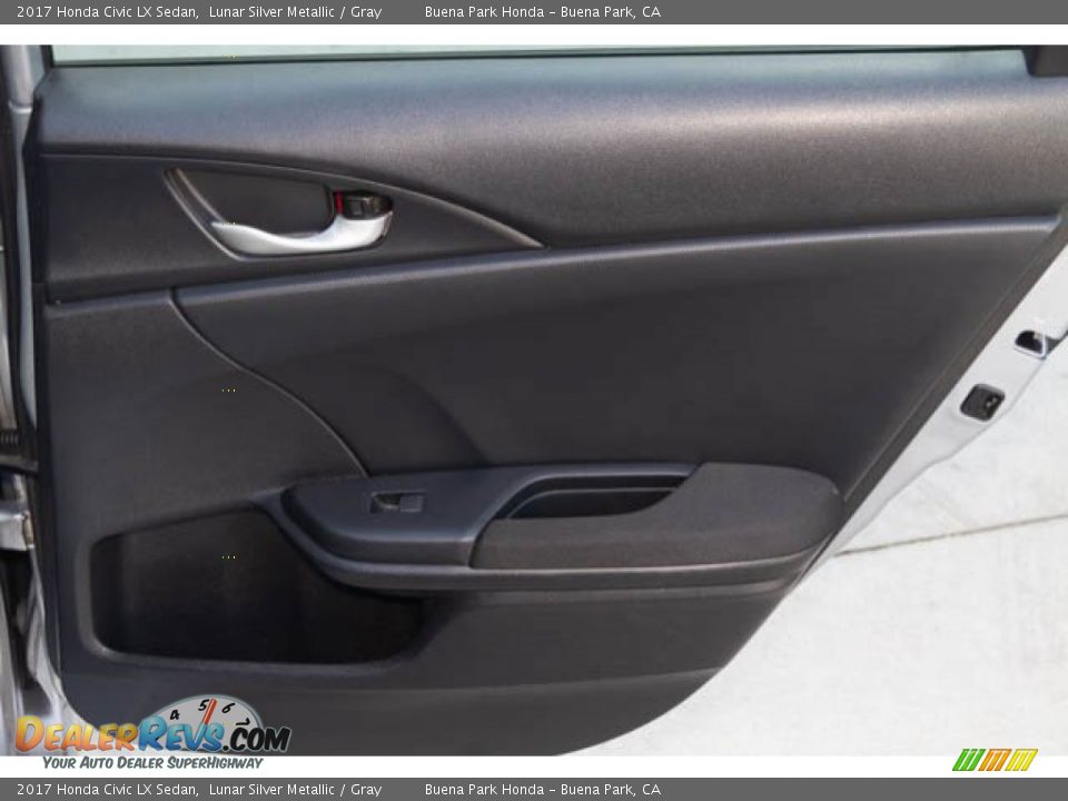 2017 Honda Civic LX Sedan Lunar Silver Metallic / Gray Photo #32