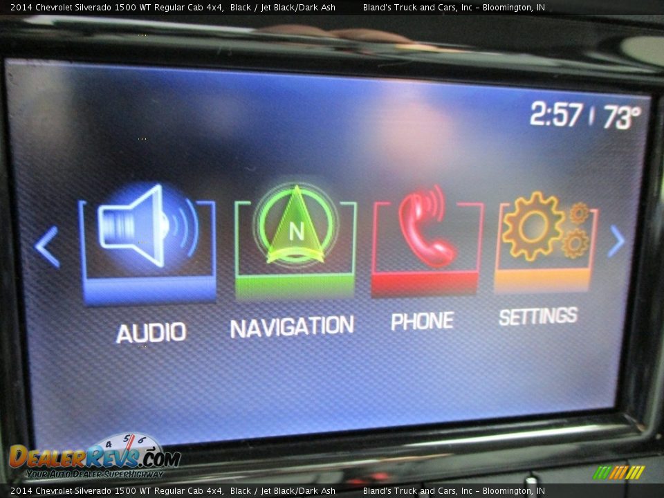 2014 Chevrolet Silverado 1500 WT Regular Cab 4x4 Black / Jet Black/Dark Ash Photo #16