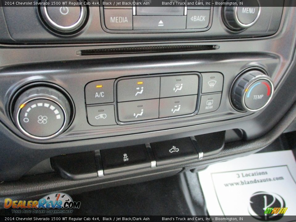 2014 Chevrolet Silverado 1500 WT Regular Cab 4x4 Black / Jet Black/Dark Ash Photo #18