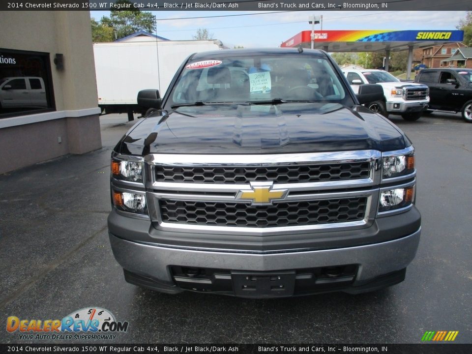 2014 Chevrolet Silverado 1500 WT Regular Cab 4x4 Black / Jet Black/Dark Ash Photo #23