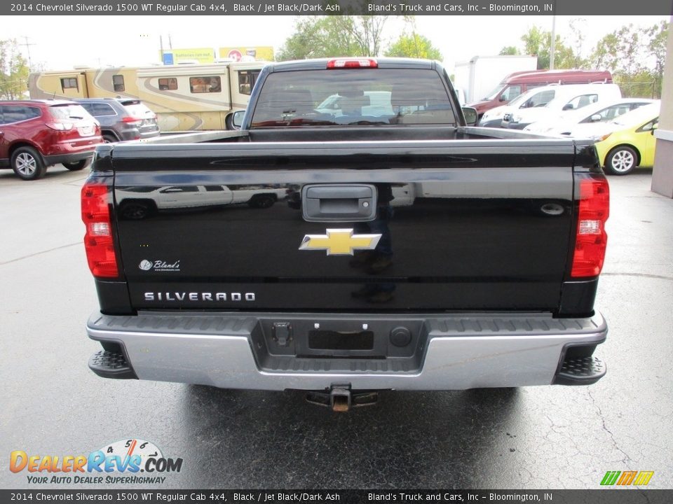 2014 Chevrolet Silverado 1500 WT Regular Cab 4x4 Black / Jet Black/Dark Ash Photo #24