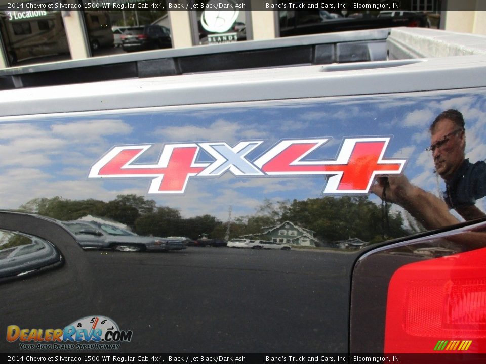 2014 Chevrolet Silverado 1500 WT Regular Cab 4x4 Black / Jet Black/Dark Ash Photo #26
