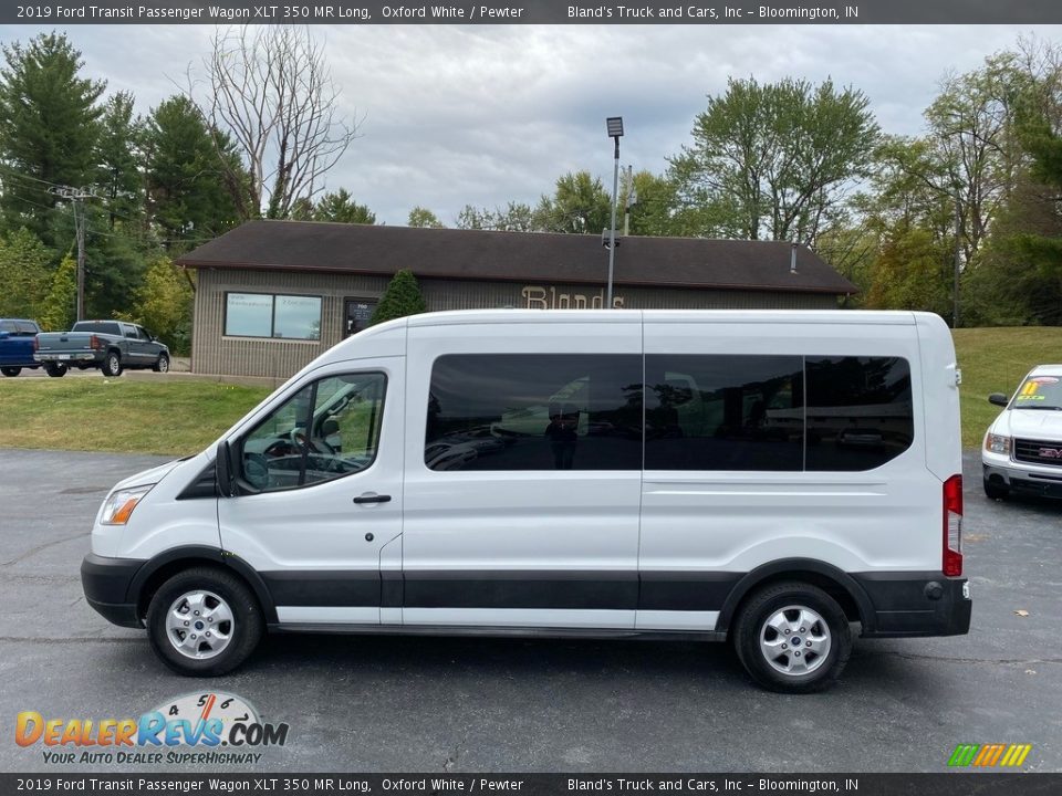 2019 Ford Transit Passenger Wagon XLT 350 MR Long Oxford White / Pewter Photo #1