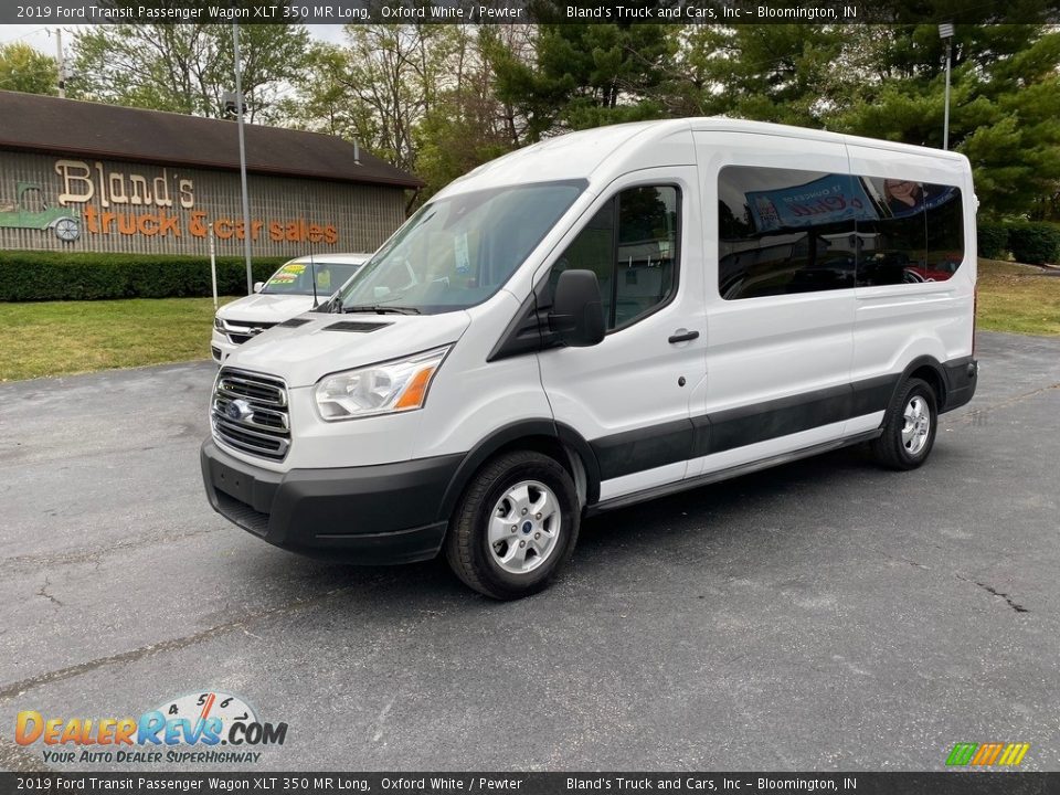 2019 Ford Transit Passenger Wagon XLT 350 MR Long Oxford White / Pewter Photo #2