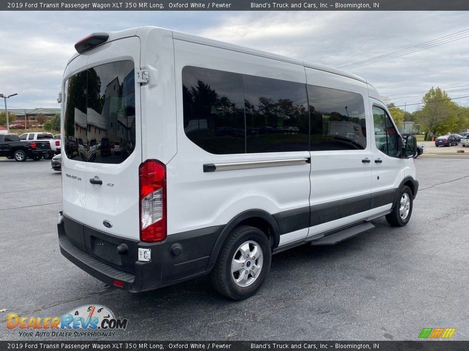 2019 Ford Transit Passenger Wagon XLT 350 MR Long Oxford White / Pewter Photo #6