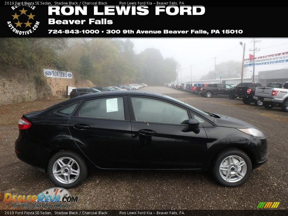 2019 Ford Fiesta SE Sedan Shadow Black / Charcoal Black Photo #1