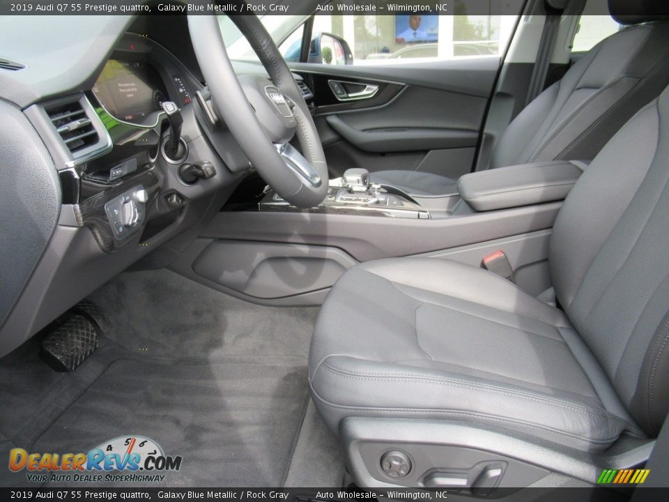 Rock Gray Interior - 2019 Audi Q7 55 Prestige quattro Photo #9