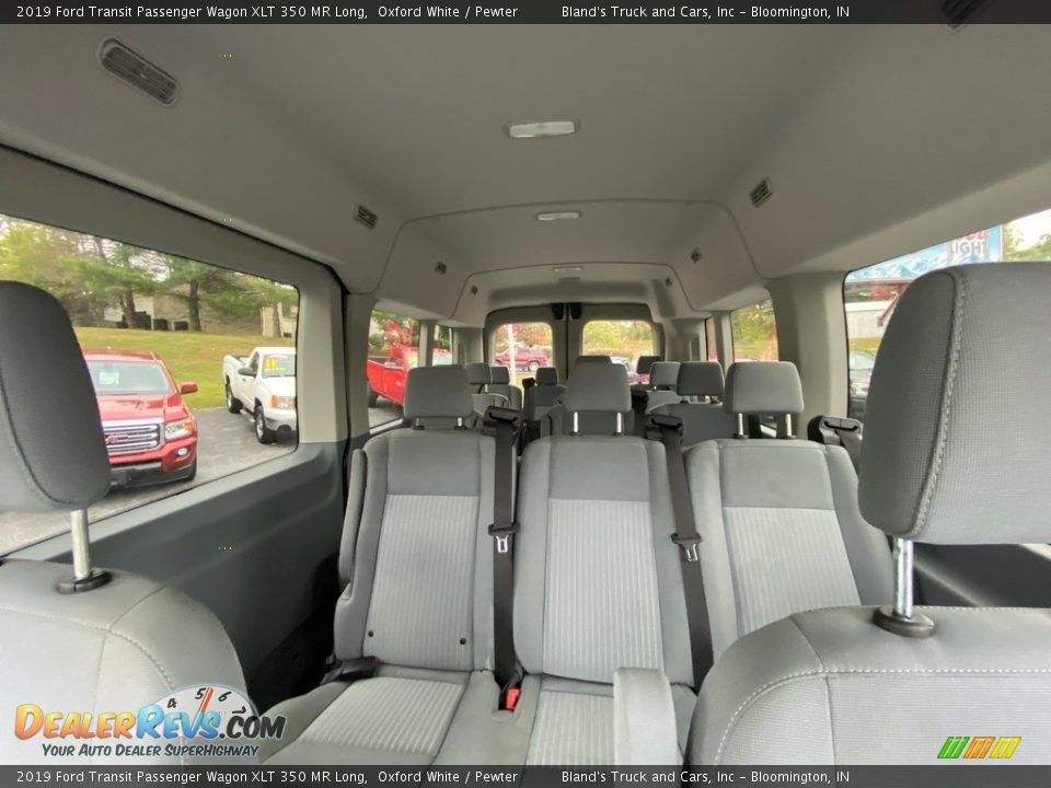 Rear Seat of 2019 Ford Transit Passenger Wagon XLT 350 MR Long Photo #31