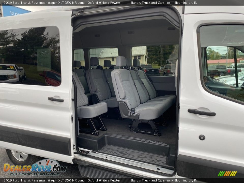 Rear Seat of 2019 Ford Transit Passenger Wagon XLT 350 MR Long Photo #32