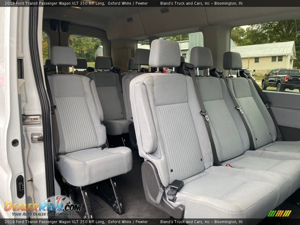 Rear Seat of 2019 Ford Transit Passenger Wagon XLT 350 MR Long Photo #33