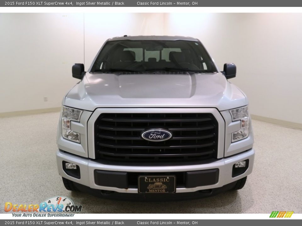 2015 Ford F150 XLT SuperCrew 4x4 Ingot Silver Metallic / Black Photo #2