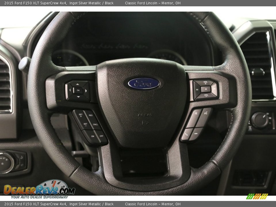 2015 Ford F150 XLT SuperCrew 4x4 Ingot Silver Metallic / Black Photo #8