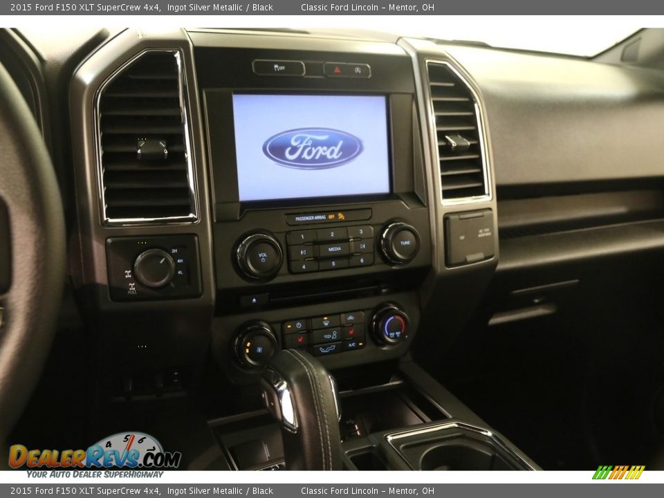 2015 Ford F150 XLT SuperCrew 4x4 Ingot Silver Metallic / Black Photo #10