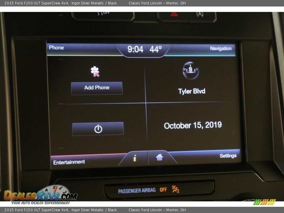 2015 Ford F150 XLT SuperCrew 4x4 Ingot Silver Metallic / Black Photo #11