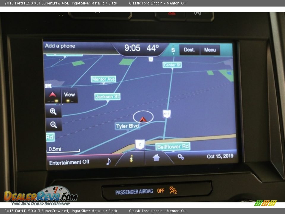 2015 Ford F150 XLT SuperCrew 4x4 Ingot Silver Metallic / Black Photo #12