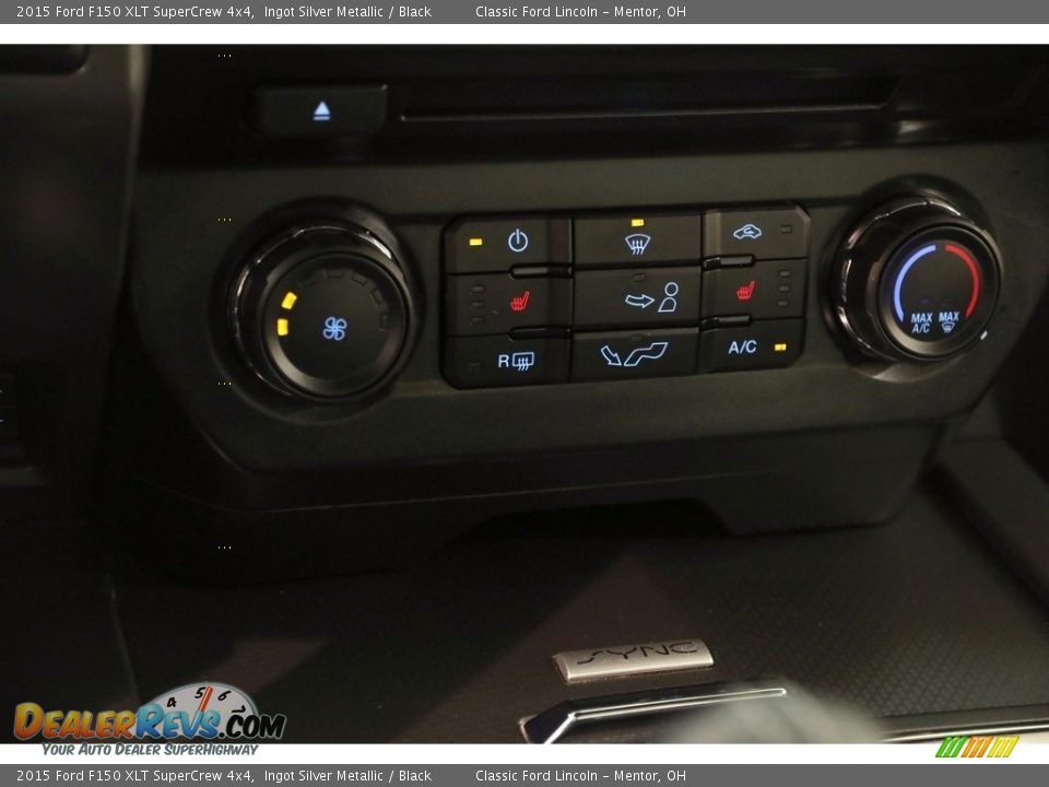 2015 Ford F150 XLT SuperCrew 4x4 Ingot Silver Metallic / Black Photo #16