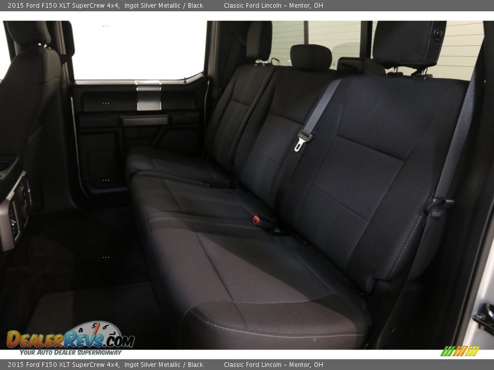 2015 Ford F150 XLT SuperCrew 4x4 Ingot Silver Metallic / Black Photo #21