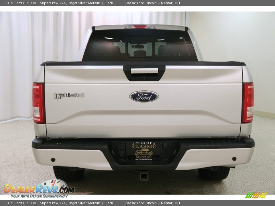 2015 Ford F150 XLT SuperCrew 4x4 Ingot Silver Metallic / Black Photo #22
