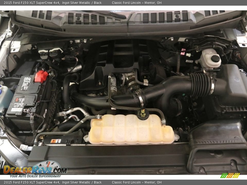 2015 Ford F150 XLT SuperCrew 4x4 Ingot Silver Metallic / Black Photo #23