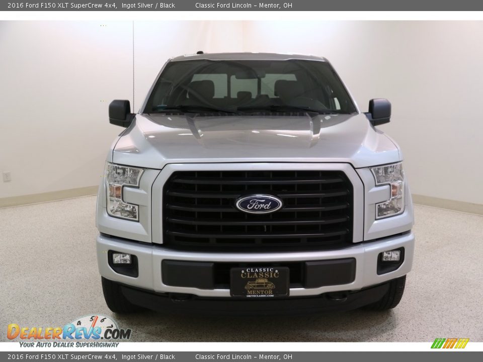 2016 Ford F150 XLT SuperCrew 4x4 Ingot Silver / Black Photo #2