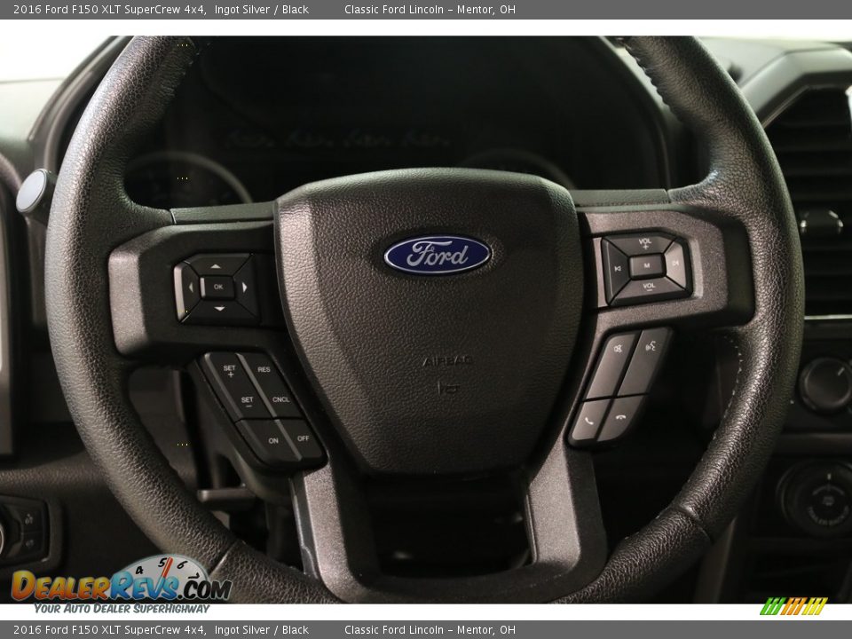 2016 Ford F150 XLT SuperCrew 4x4 Ingot Silver / Black Photo #8