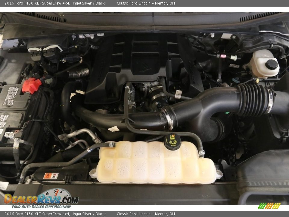 2016 Ford F150 XLT SuperCrew 4x4 Ingot Silver / Black Photo #21