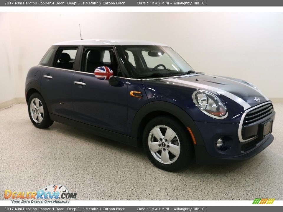 2017 Mini Hardtop Cooper 4 Door Deep Blue Metallic / Carbon Black Photo #1