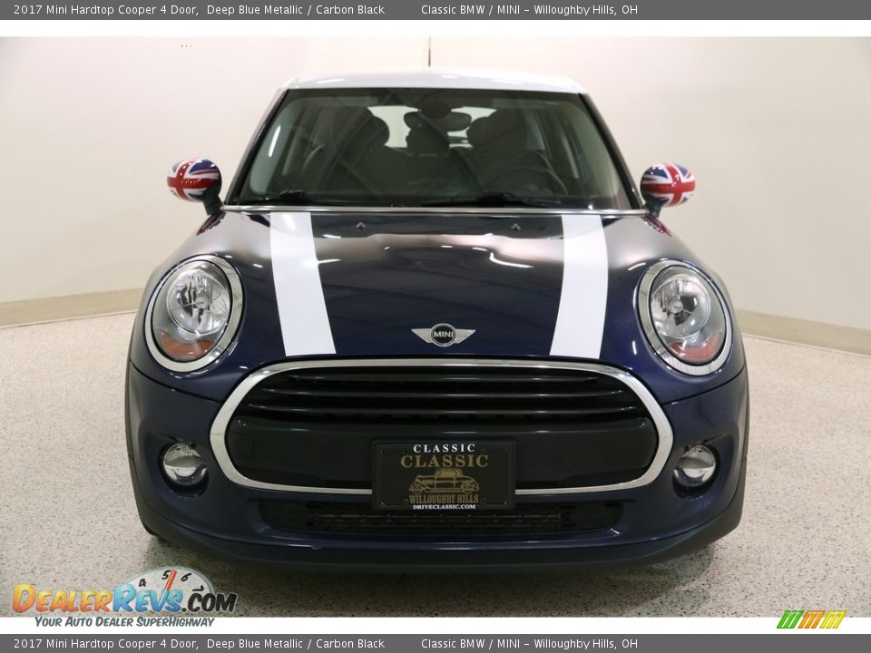 2017 Mini Hardtop Cooper 4 Door Deep Blue Metallic / Carbon Black Photo #2