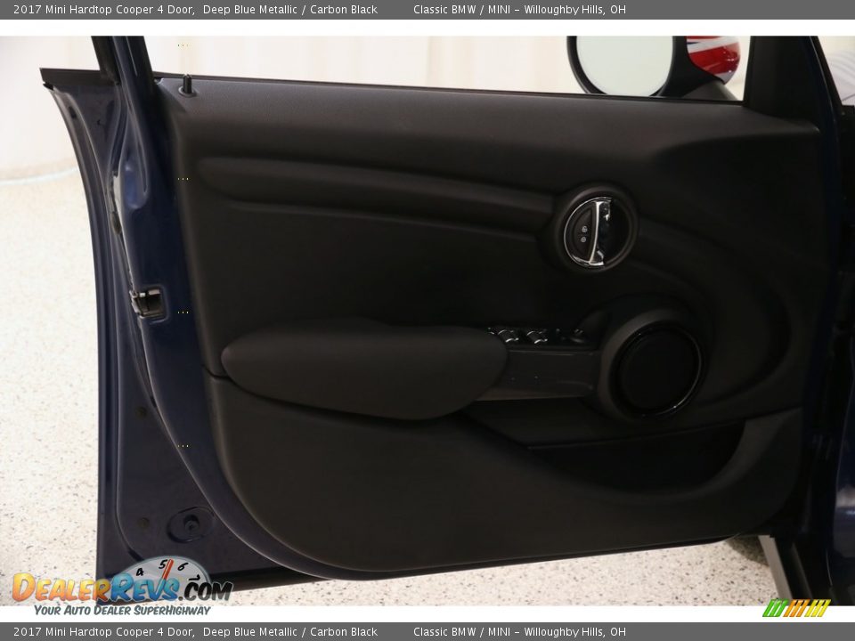 2017 Mini Hardtop Cooper 4 Door Deep Blue Metallic / Carbon Black Photo #4