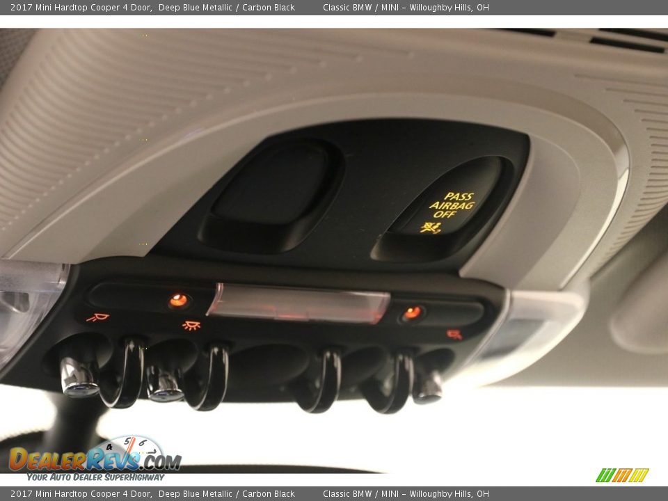 2017 Mini Hardtop Cooper 4 Door Deep Blue Metallic / Carbon Black Photo #8