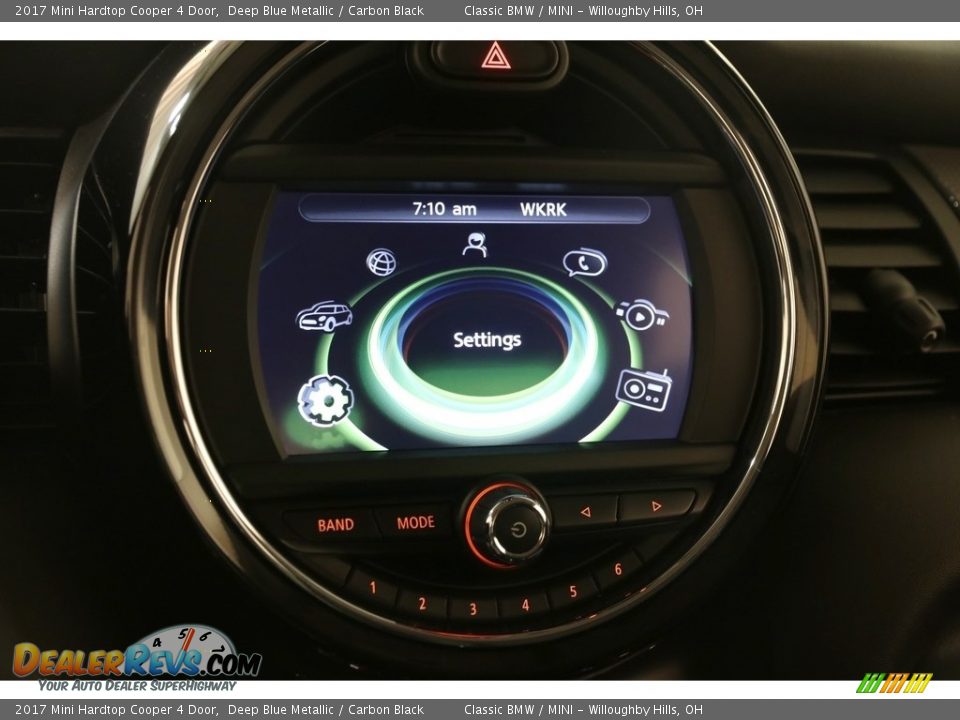 2017 Mini Hardtop Cooper 4 Door Deep Blue Metallic / Carbon Black Photo #9