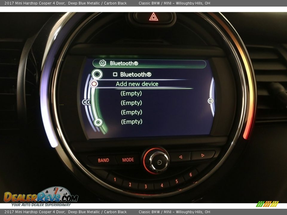 2017 Mini Hardtop Cooper 4 Door Deep Blue Metallic / Carbon Black Photo #10