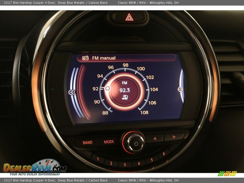 2017 Mini Hardtop Cooper 4 Door Deep Blue Metallic / Carbon Black Photo #11