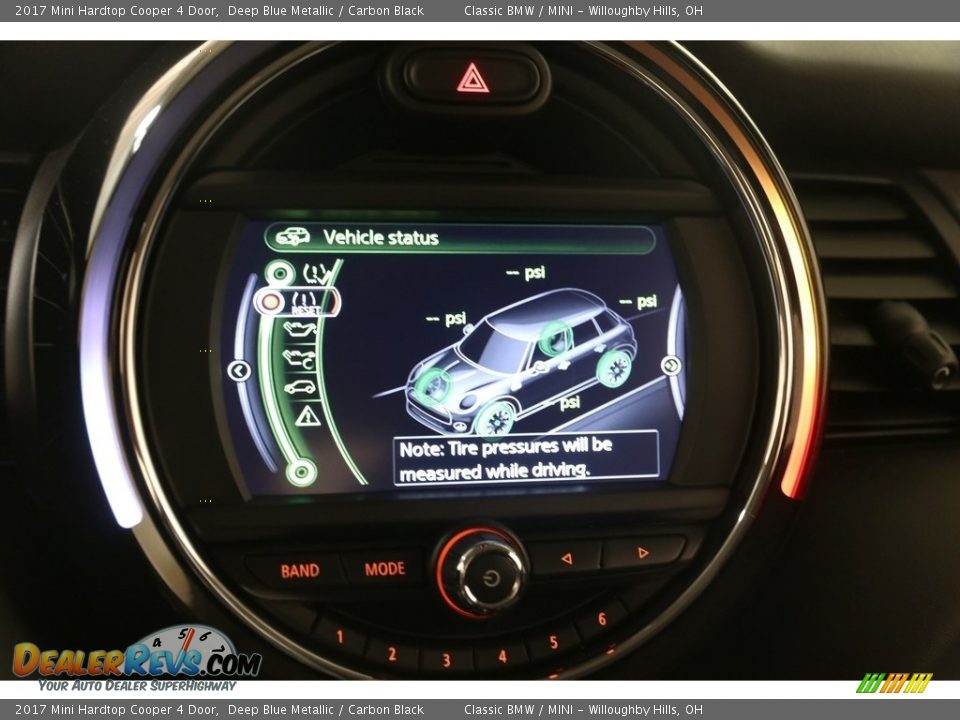 2017 Mini Hardtop Cooper 4 Door Deep Blue Metallic / Carbon Black Photo #13