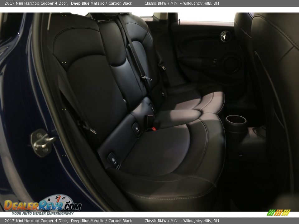 2017 Mini Hardtop Cooper 4 Door Deep Blue Metallic / Carbon Black Photo #17